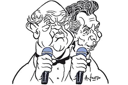 Domingo Faustino Sarmiento y Mauricio Macri