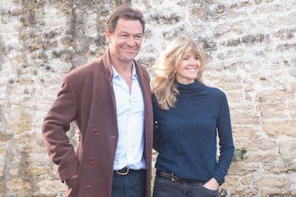 Dominic West y Catherine FitzGerald