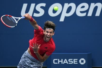 Dominic Thiem de Austria durante el US Open 2020
