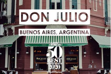 Don Julio, el mejor restaurante de Latinoamérica