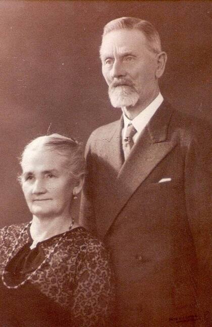 Don Pedro Kruuse y su esposa María Martensen.