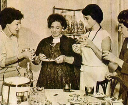 Doña Petrona en Buenas Tardes, Mucho Gusto, con Ana María Baldi, Maricarmen y Mercedes Vitón de Doblas