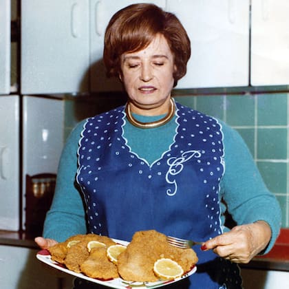 Doña Petrona en Buenas tardes, mucho gusto, su programa más exitoso, en el que estuvo más de 20 años al aire