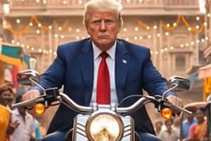 El bizarro video con IA y una canción pegadiza que difundió el presidente republicano en pleno Día D