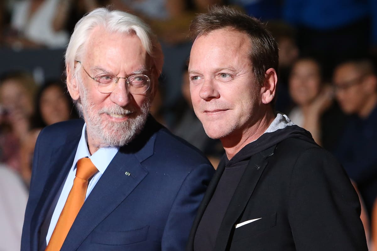 Donald Sutherland junto a su hijo Kiefer Sutherland