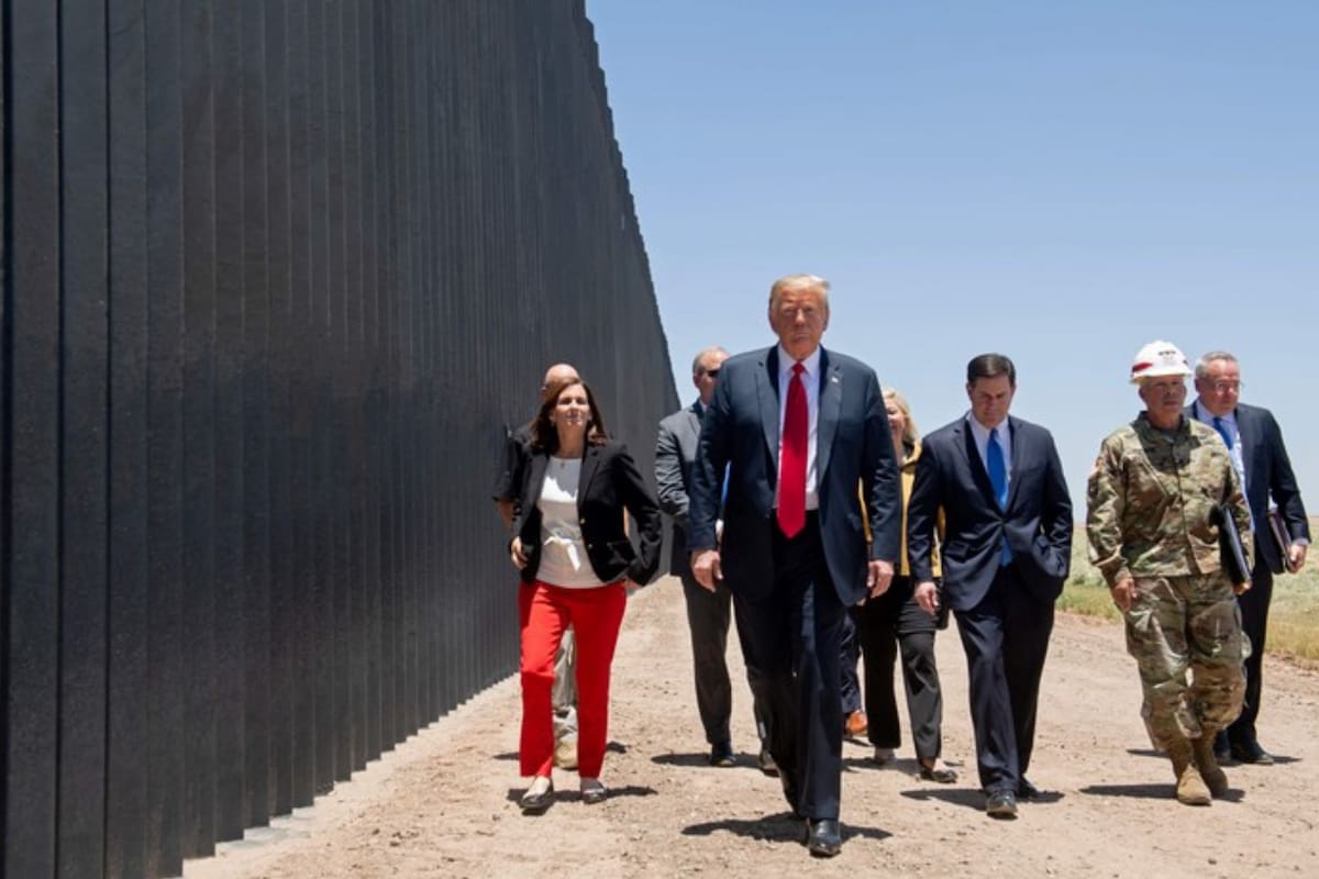 Donald Trump aceleró la construcción del muro en la frontera con México antes de dejar la presidencia de Estados Unidos.