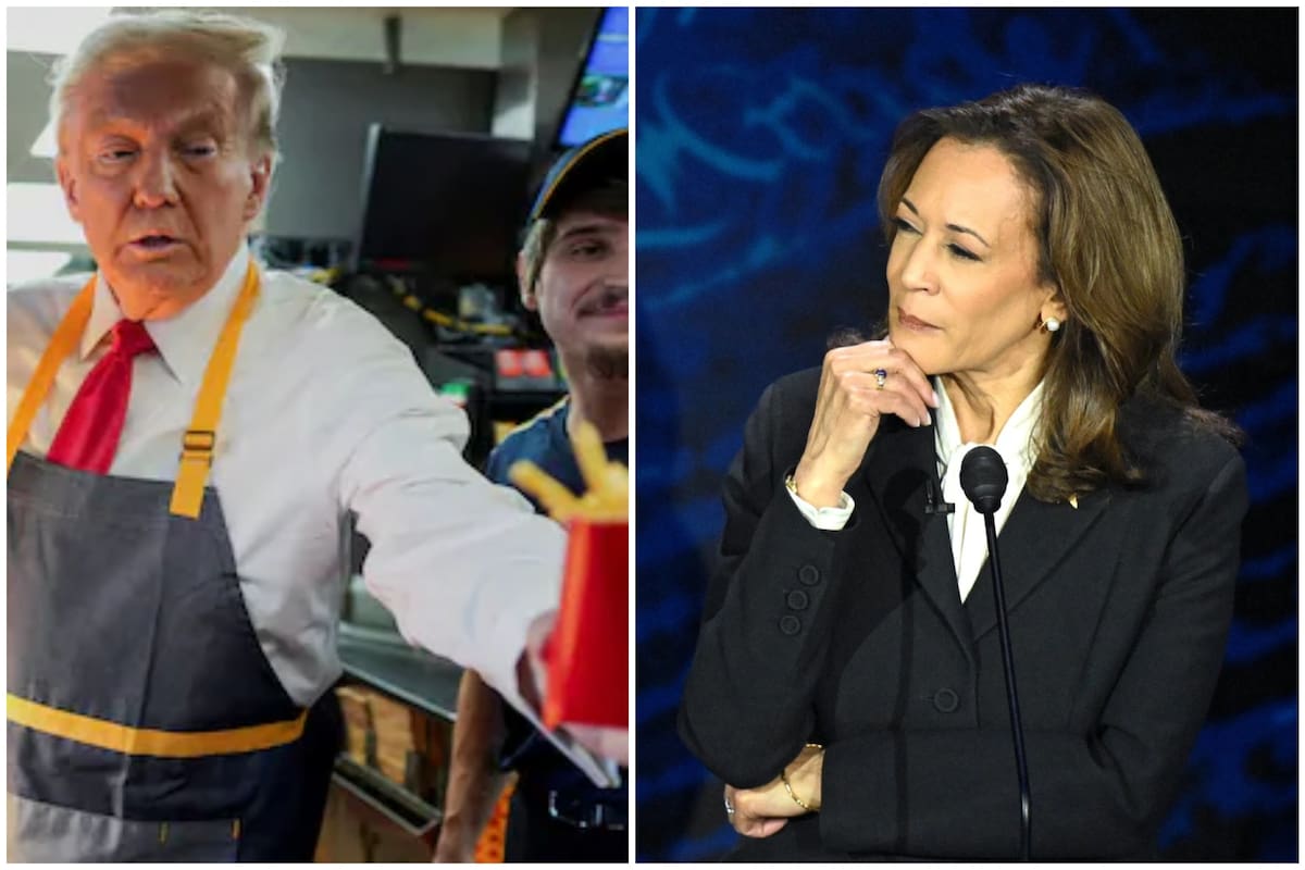 Donald Trump apuntó nuevamente contra Kamala Harris y puso en duda la veracidad sobre su experiencia laboral en McDonald´s