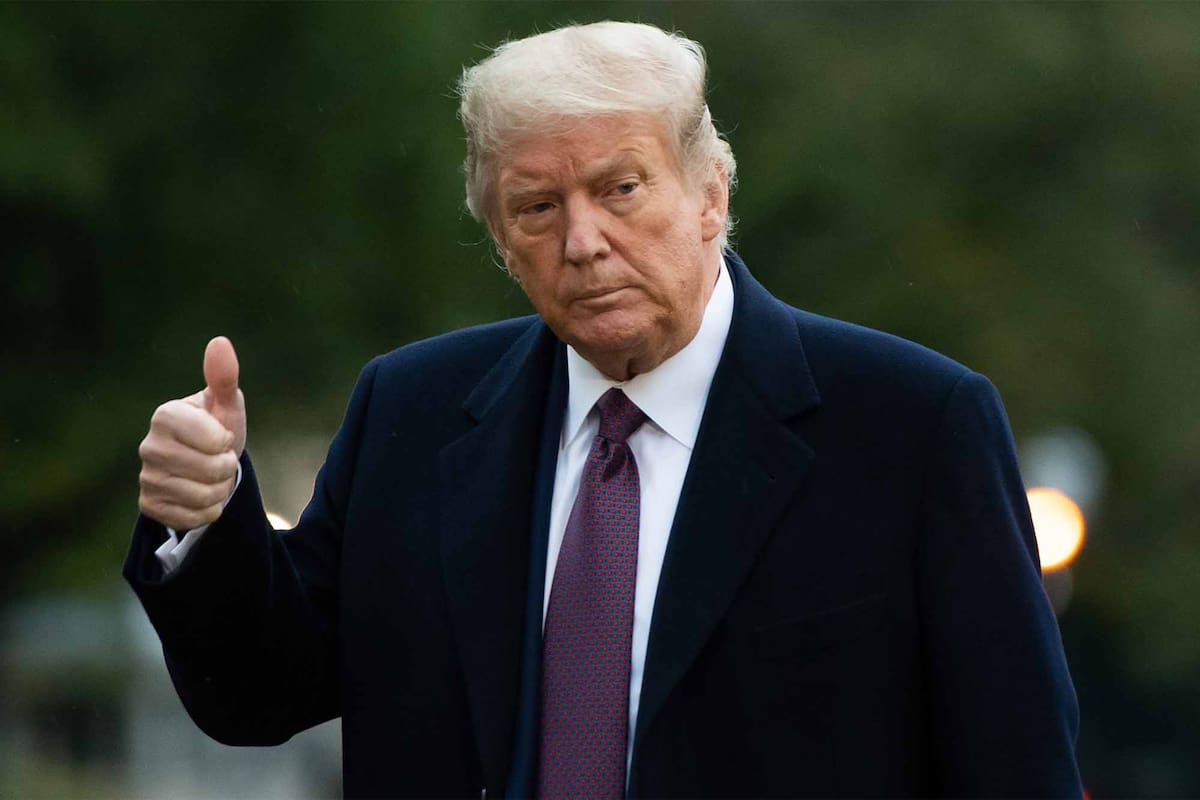 Donald Trump ayer en la Casa Blanca