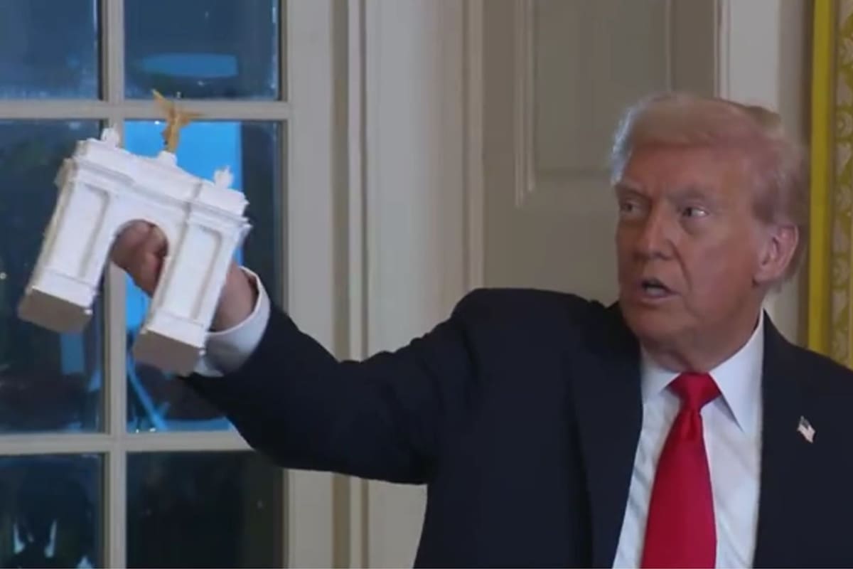 Donald Trump compartió detalles del proyecto en una conferencia antes de una cena en la Casa Blanca (X/@WhiteHouse)