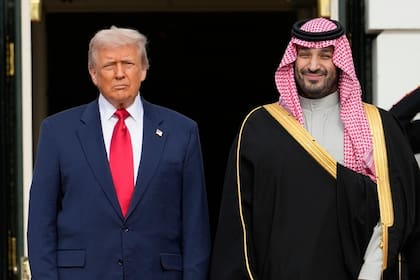 Donald Trump con el príncipe heredero,Mohammed bin Salman, de Arabia Saudita, en la Casa Blanca, en noviembre de 2025