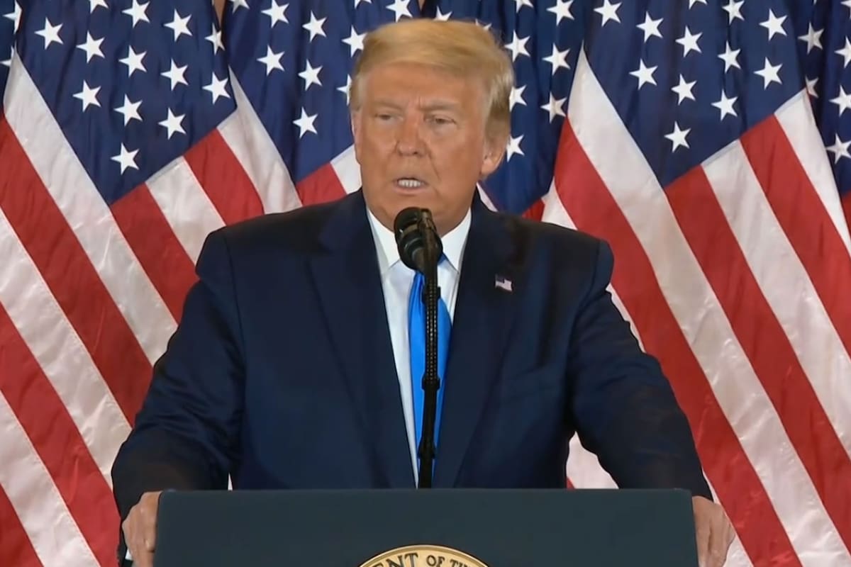 Donald Trump dijo: "Esto es un fraude al pueblo estadounidense; francamente, ganamos esta elección"