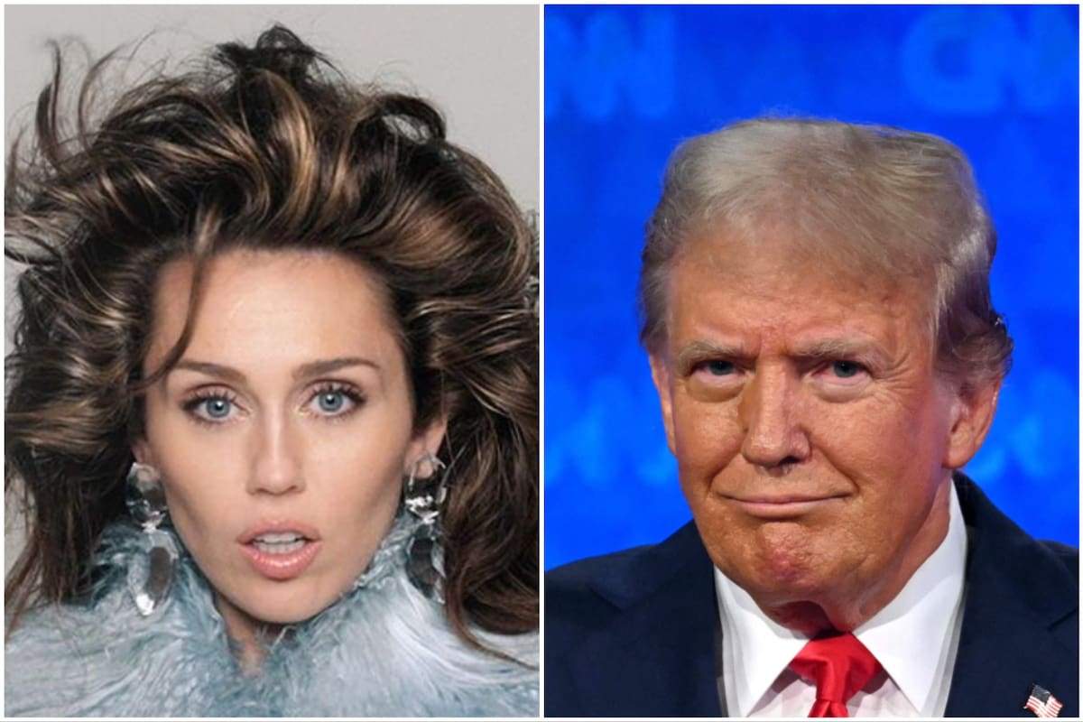 Donald Trump disparó contra Miley Cyrus en un acto en el que estaba presente el padre de la cantante, Billie Ray