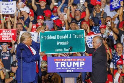 Donald Trump, durante la campaña electoral que lo llevó a ocupar nuevamente la Casa Blanca