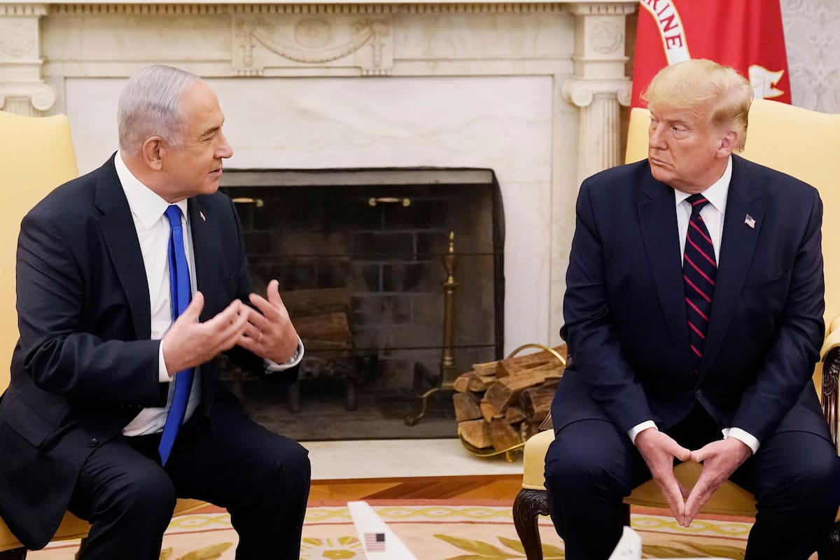 Donald Trump, durante su primera presidencia, reunido con el primer ministro israelí, Benjamin Netanyahu, en la Oficina Oval de la Casa Blanca, en septiembre de 2020