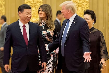 Donald Trump durante su reciente cumbre en Pekín con Xi Jinping
