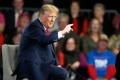 Donald Trump durante un evento de Fox News Channel