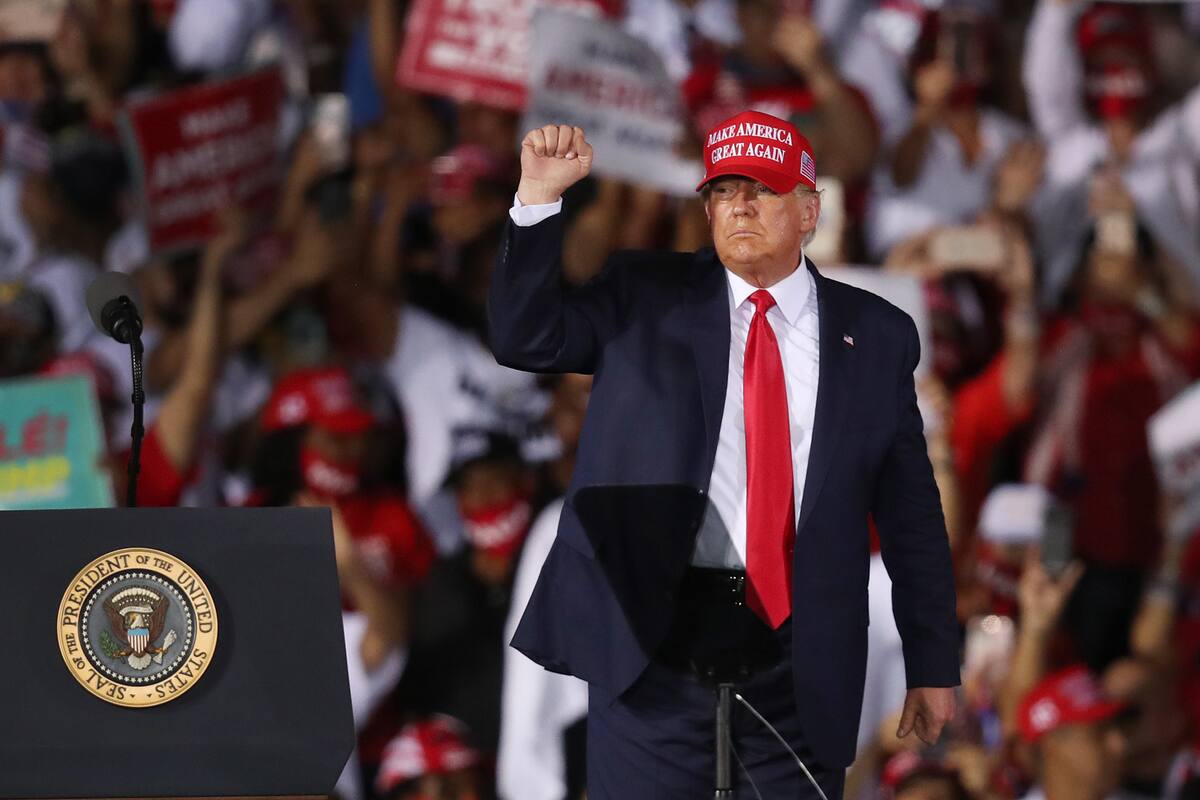 Donald Trump en campaña de cara a las próximas elecciones en Estados Unidos