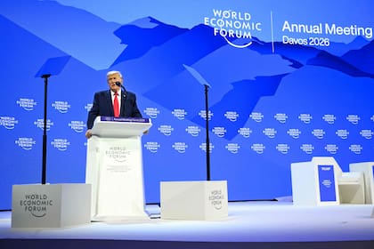 Donald Trump en Davos
(Mandel NGAN / AFP)