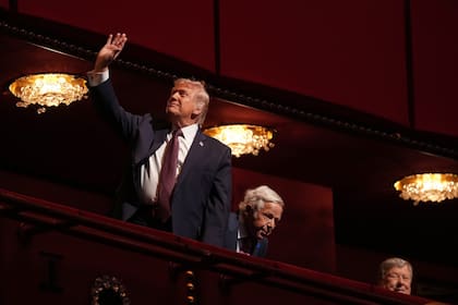 Donald Trump en el estreno de Melania, en el John F. Kennedy Memorial Center