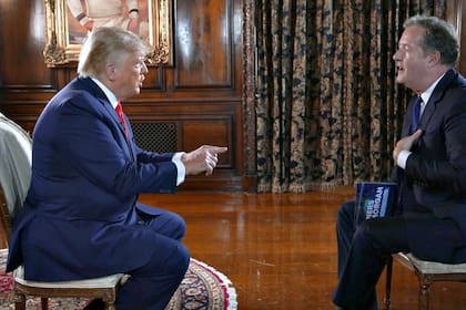Donald Trump, en la entrevista con Piers Morgan