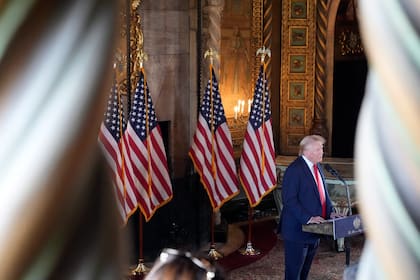 Donald Trump en su mansión Mar-a-Lago, en Palm Beach, Florida, el 8 de agosto del 2024. (AP /Alex Brandon)