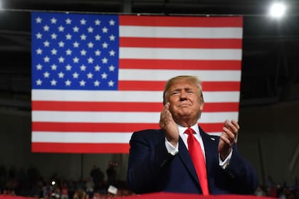 Donald Trump, en un acto de campaña en Nueva Jersey