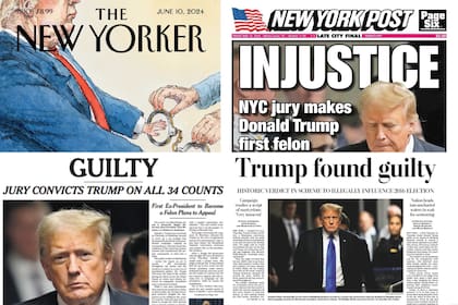 Donald Trump fue declarado culpable por el tribunal judicial