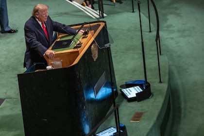 Donald Trump habla ante la AGNU