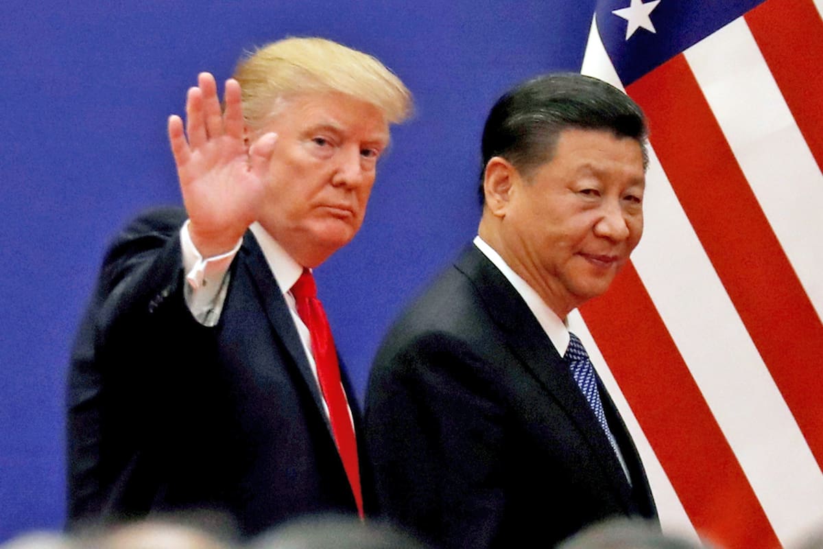 Donald Trump junto a Xi Jinping en noviembre de 2017