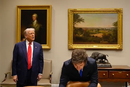 Donald Trump, la semana pasada con Javier Milei en la Casa Blanca
