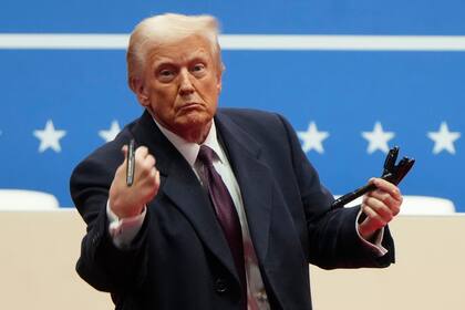 Donald Trump, luego de asumir por segunda vez como presidente de Estados Unidos. (AP/Matt Rourke)