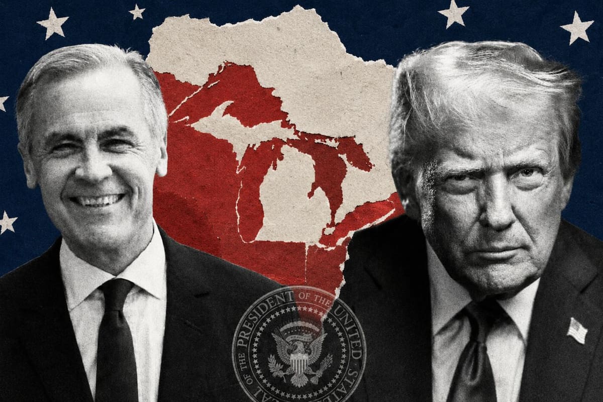 Donald Trump ordenó cambiar el nombre del Lago Ontario y Mark Carney respondió
