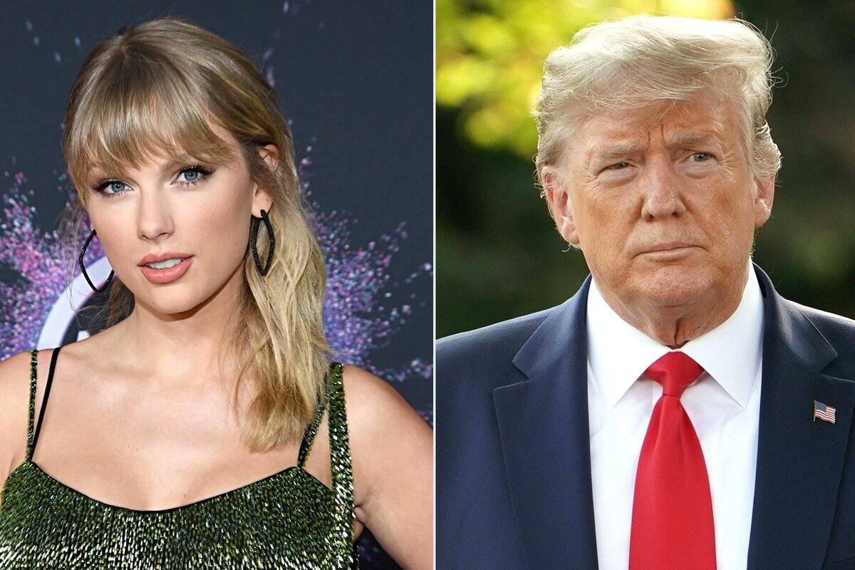 Donald Trump publicó una imagen falsa de Taylor Swift y sus fans.