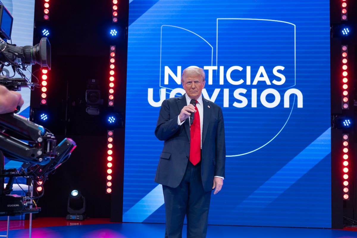 Donald Trump respondió preguntas de los votantes latinos indecisos durante un foro transmitido por Univisión en Miami