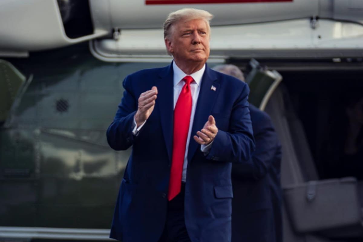 Donald Trump se fue del restaurante sin cumplir su promesa de "comida para todos"