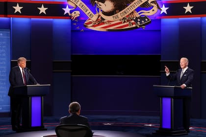 Donald Trump y el candidato demócrata Joe Biden participaron del primer debate presidencial en el Campus de la Universidad Case Western Reserve en Cleveland, Ohio