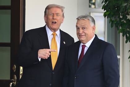 Donald Trump y el primer ministro húngaro Viktor Orban, en la Casa Blanca