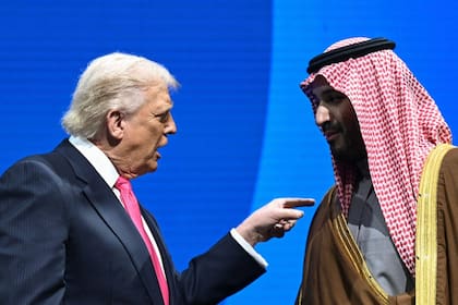 Donald Trump y el príncipe heredero de Arabia Saudita, Mohammed ben Salman