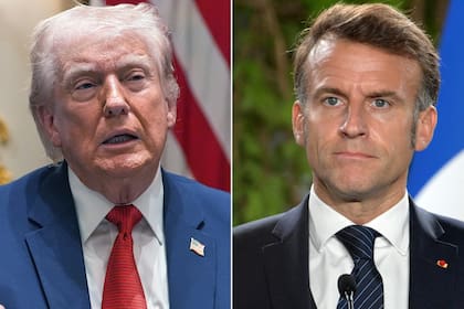 Donald Trump y Emmanuel Macron