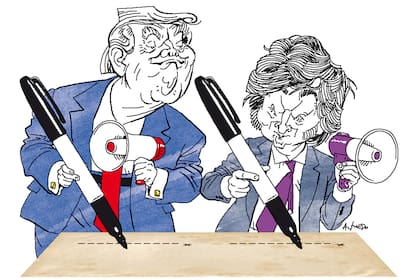 Donald Trump y Javier Milei