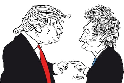 Donald Trump y Javier Milei