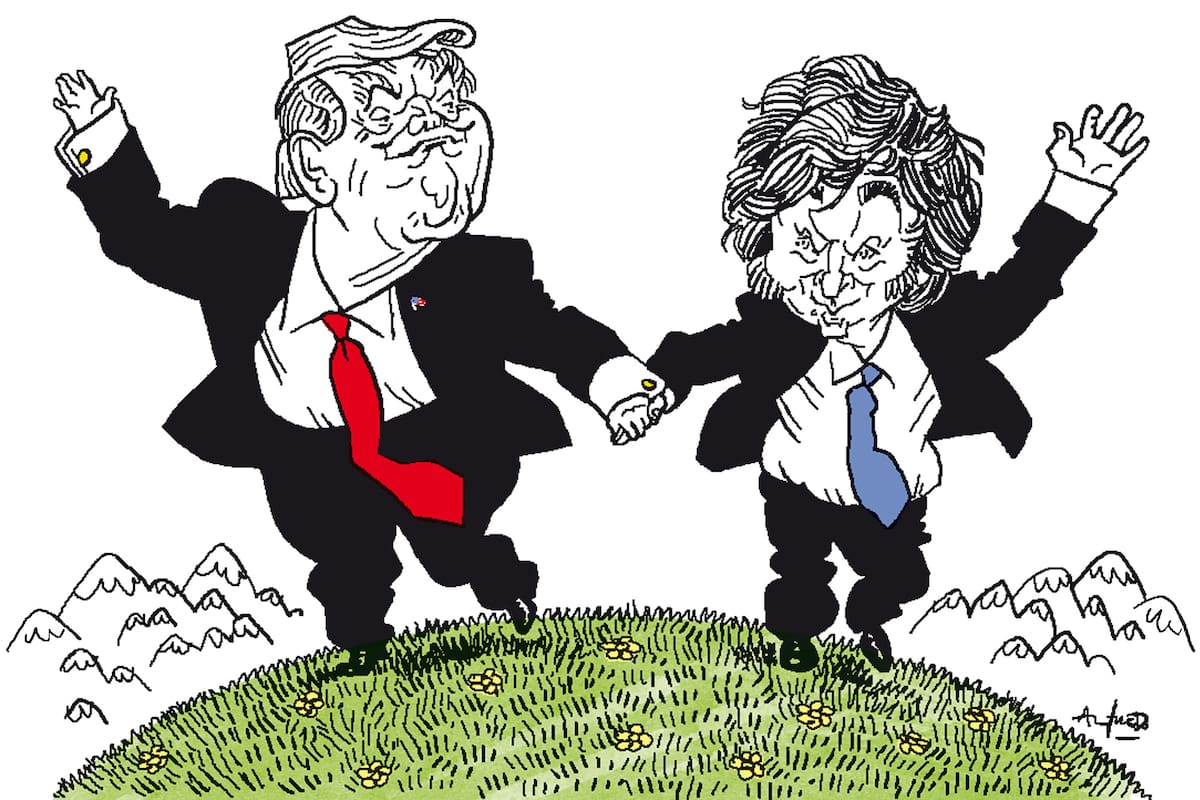 Donald Trump y Javier Milei