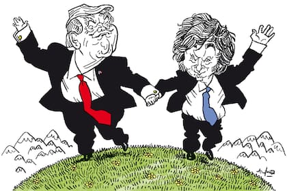 Donald Trump y Javier Milei