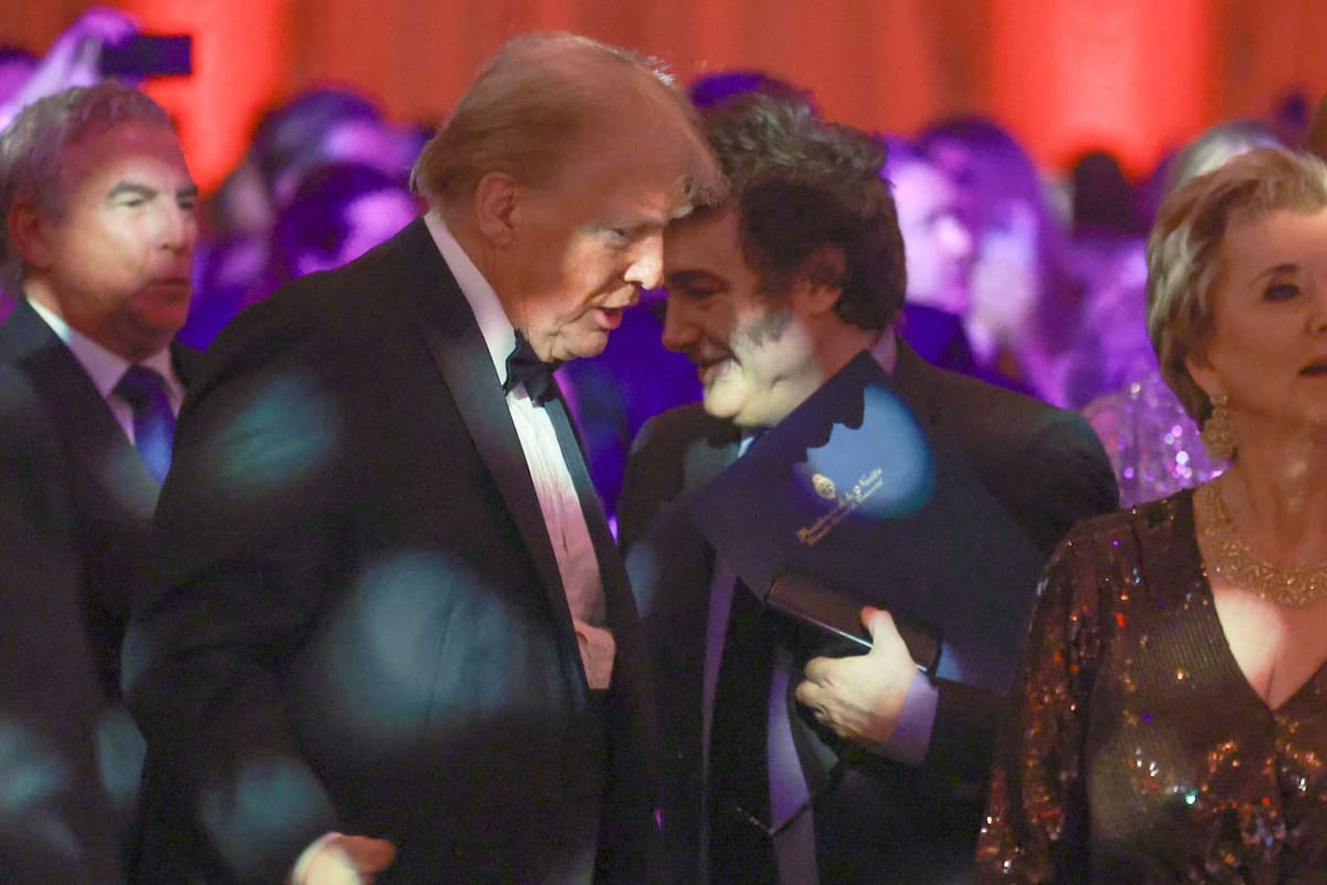 Donald Trump y Javier Milei, en noviembre pasado, en Palm Beach, Florida