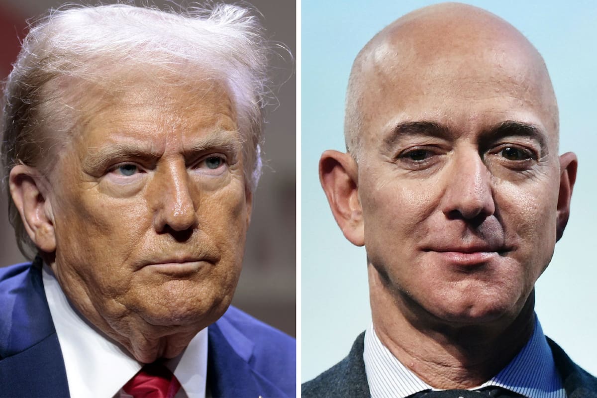 Donald Trump y Jeff Bezos