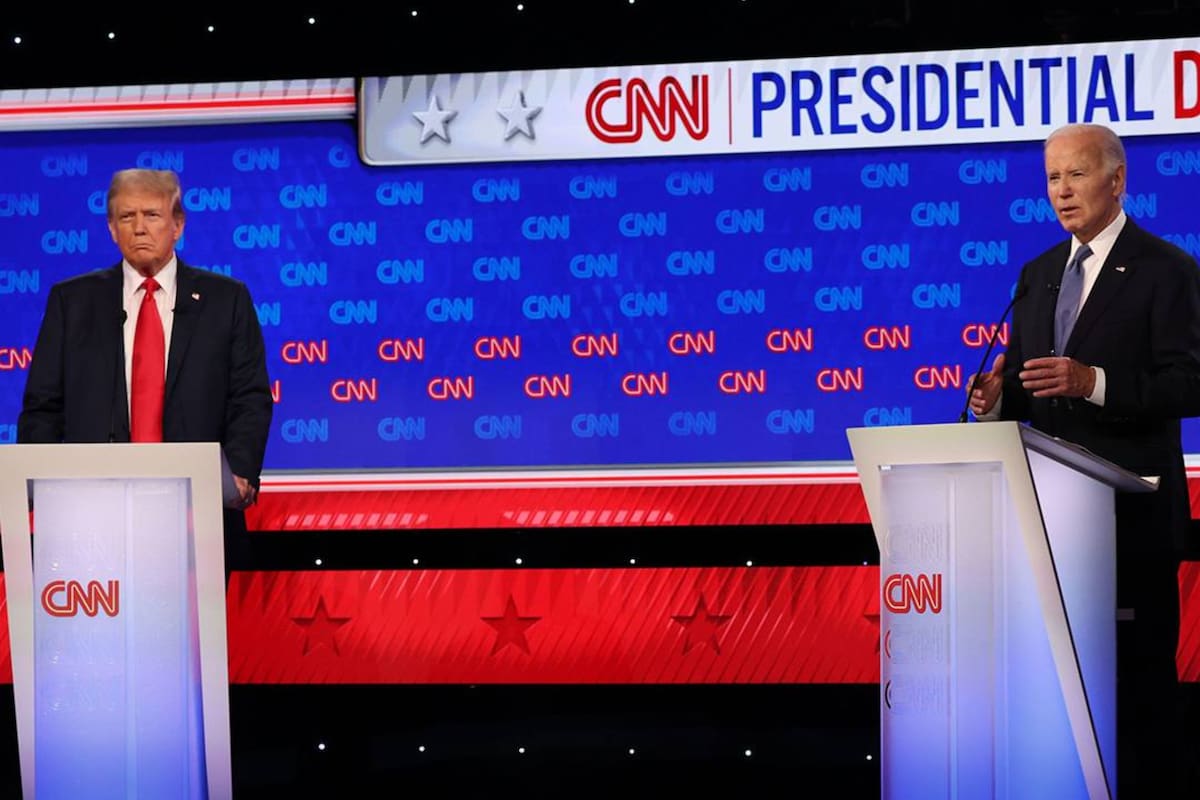 Donald Trump y Joe Biden tuvieron en junio un primer debate de cara a lo que serán las próximas elecciones presidenciales en Estados Unidos