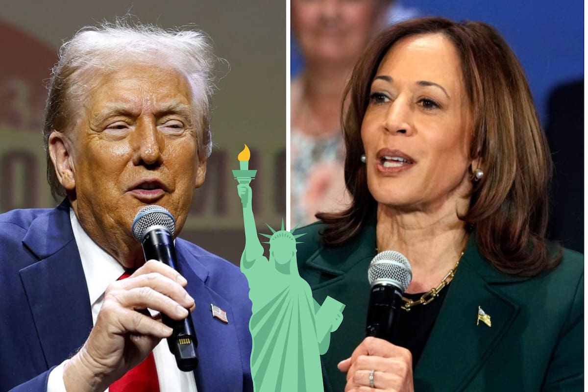 Donald Trump y Kamala Harris, los candidatos presidenciales de estas elecciones 2024 en EE.UU.