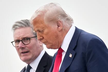 Donald Trump y Keir Starmer, en julio pasado en Escocia, durante una visita privada del mandatario estadounidense