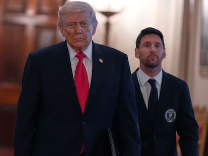 Donald Trump y Lionel Messi, en la Casa Blanca.