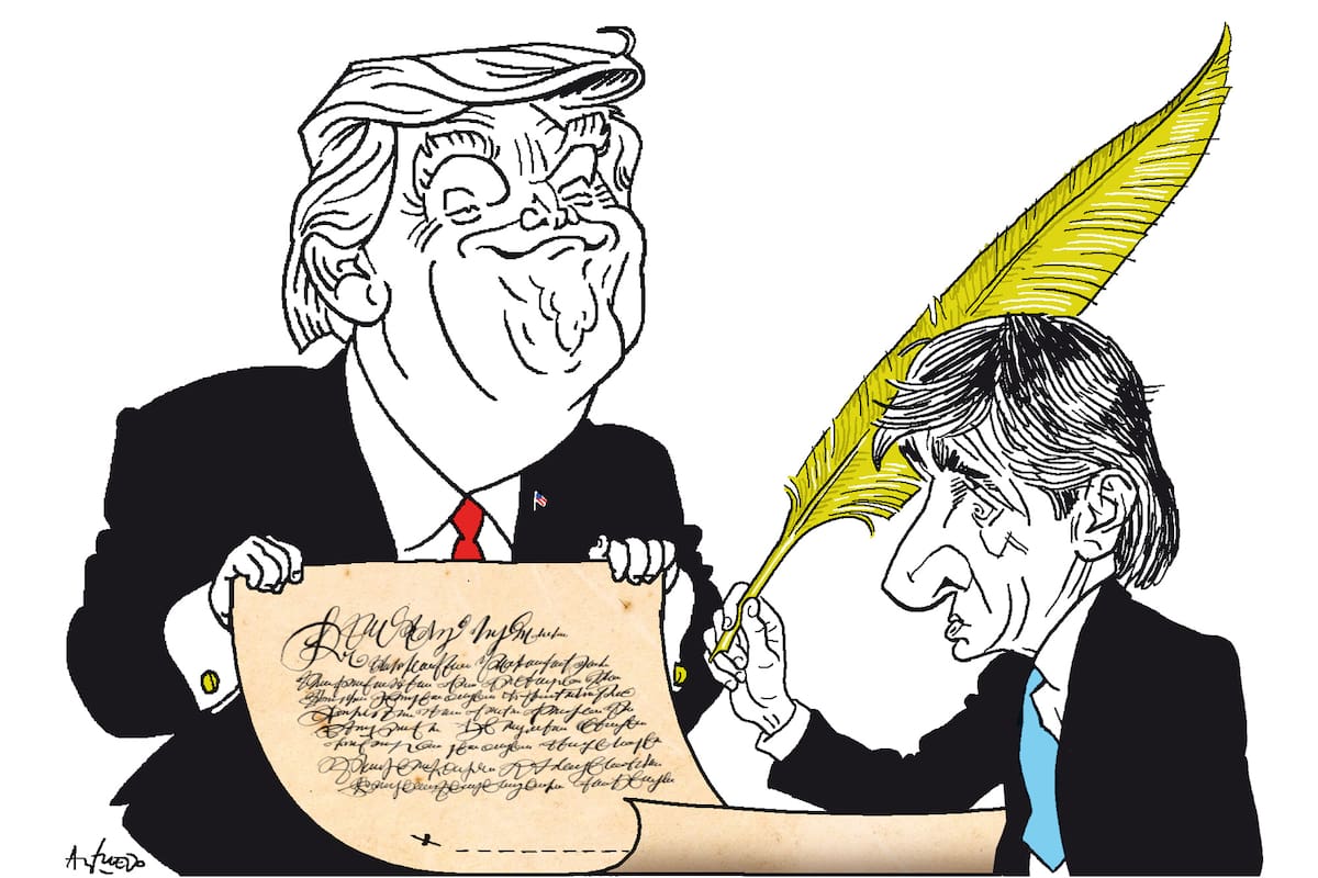 Donald Trump y Luis Caputo